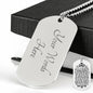 Testing Engraved Dog Tag - Dad My little eyes are watching