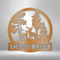 testing deer in the woods