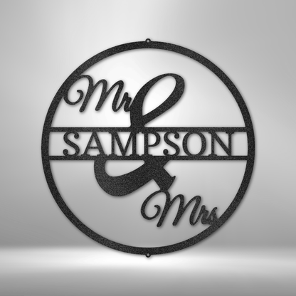 testing Mr and Mrs Circle Monogram