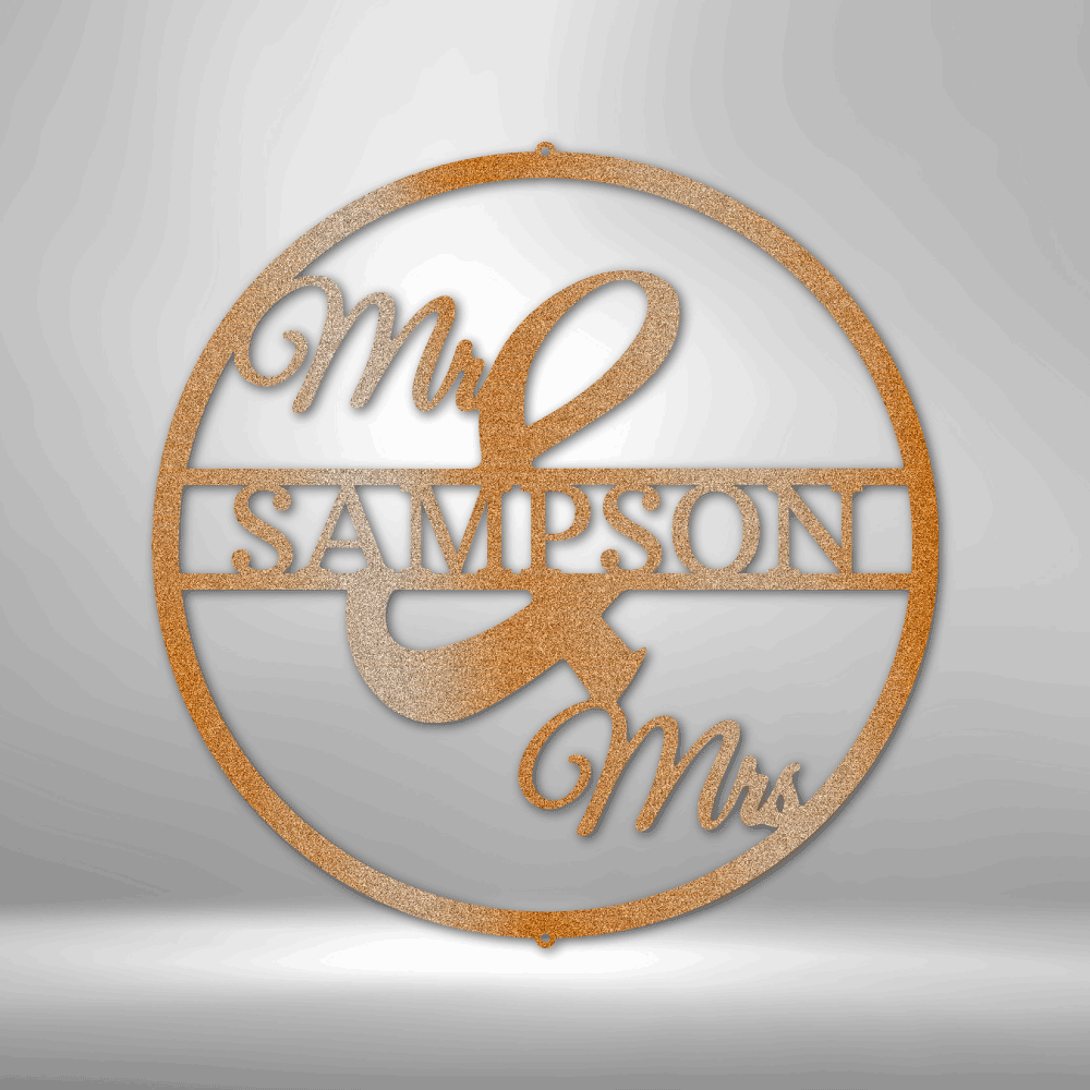testing Mr and Mrs Circle Monogram