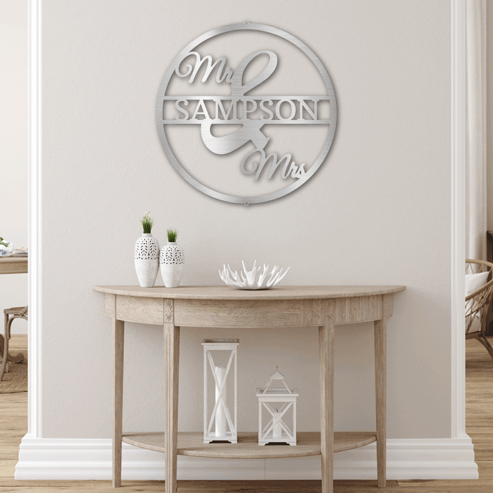 testing Mr and Mrs Circle Monogram