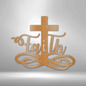 Faith Cross Metal Art TEST 2.22.22