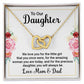 To our daughter Interlocking Hearts