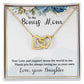 To My Bonus Mom from Daughter Interlocking Hearts