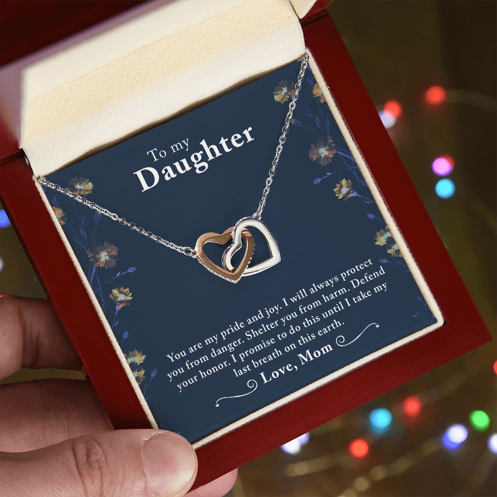 To My Daughter - Interlocking Hearts