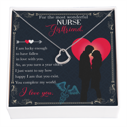 Delicate Heart Nurse Necklace