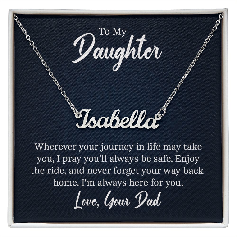 Name Necklace - To My Daughter