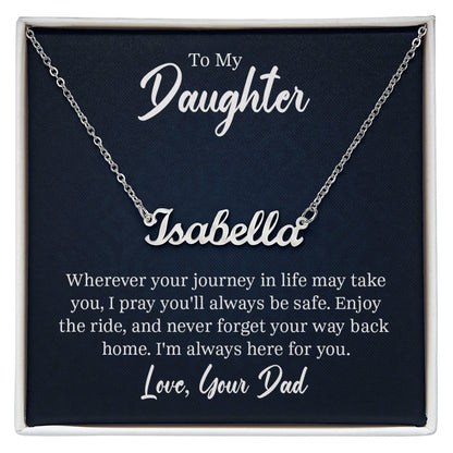 Name Necklace - To My Daughter