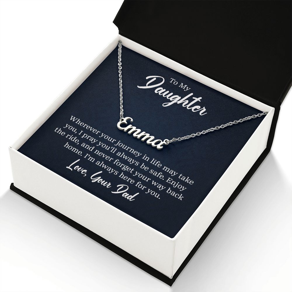 Name Necklace - To My Daughter