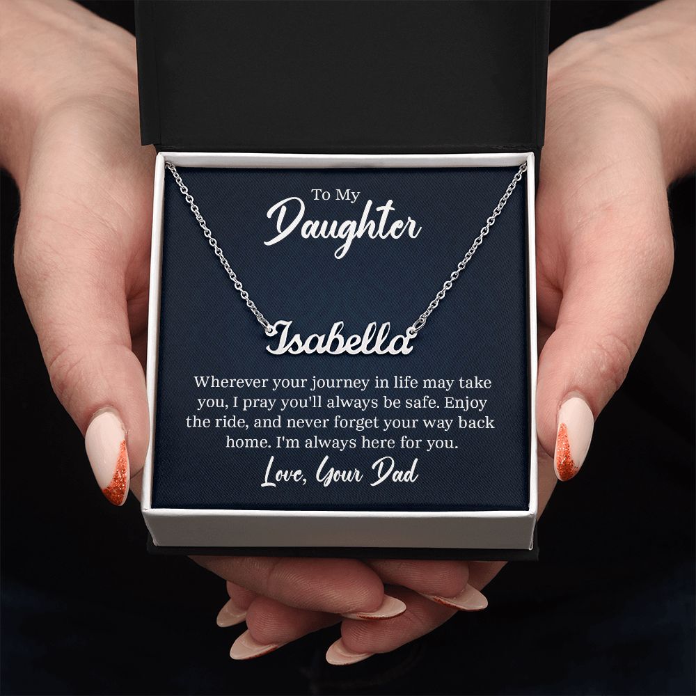 Name Necklace - To My Daughter