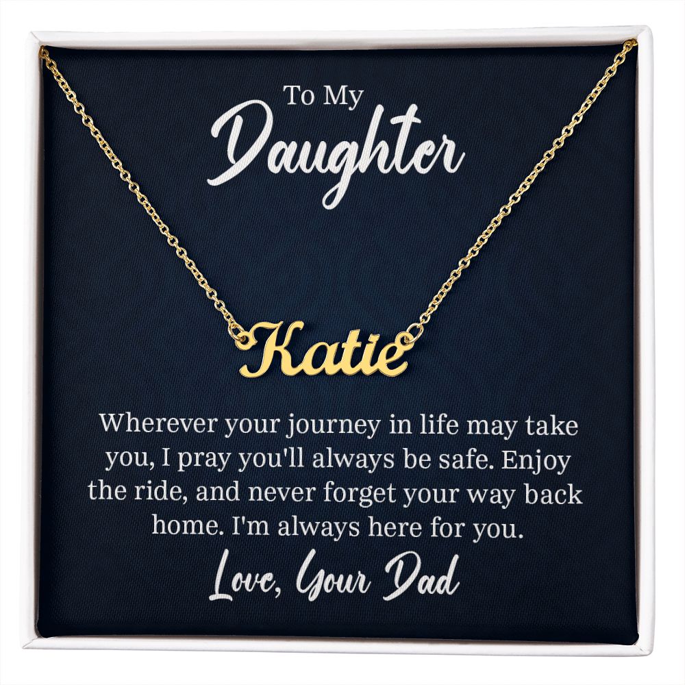 Name Necklace - To My Daughter