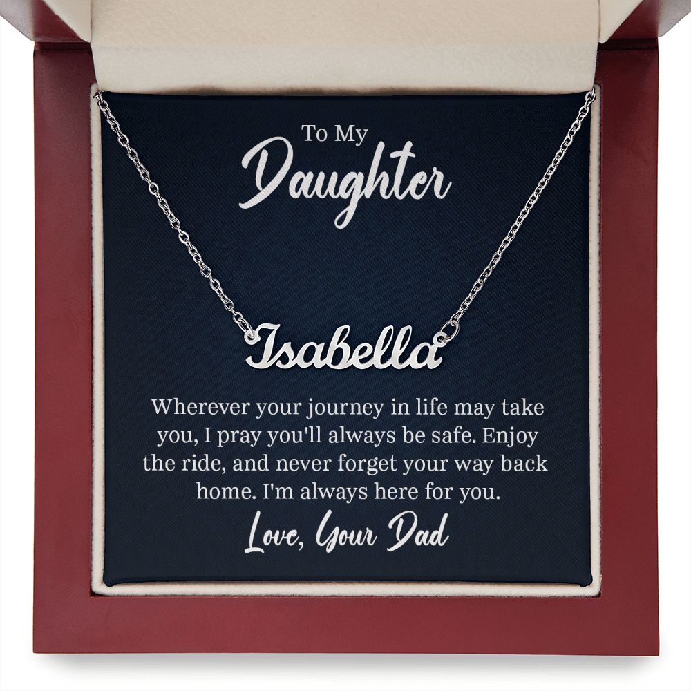 Name Necklace - To My Daughter