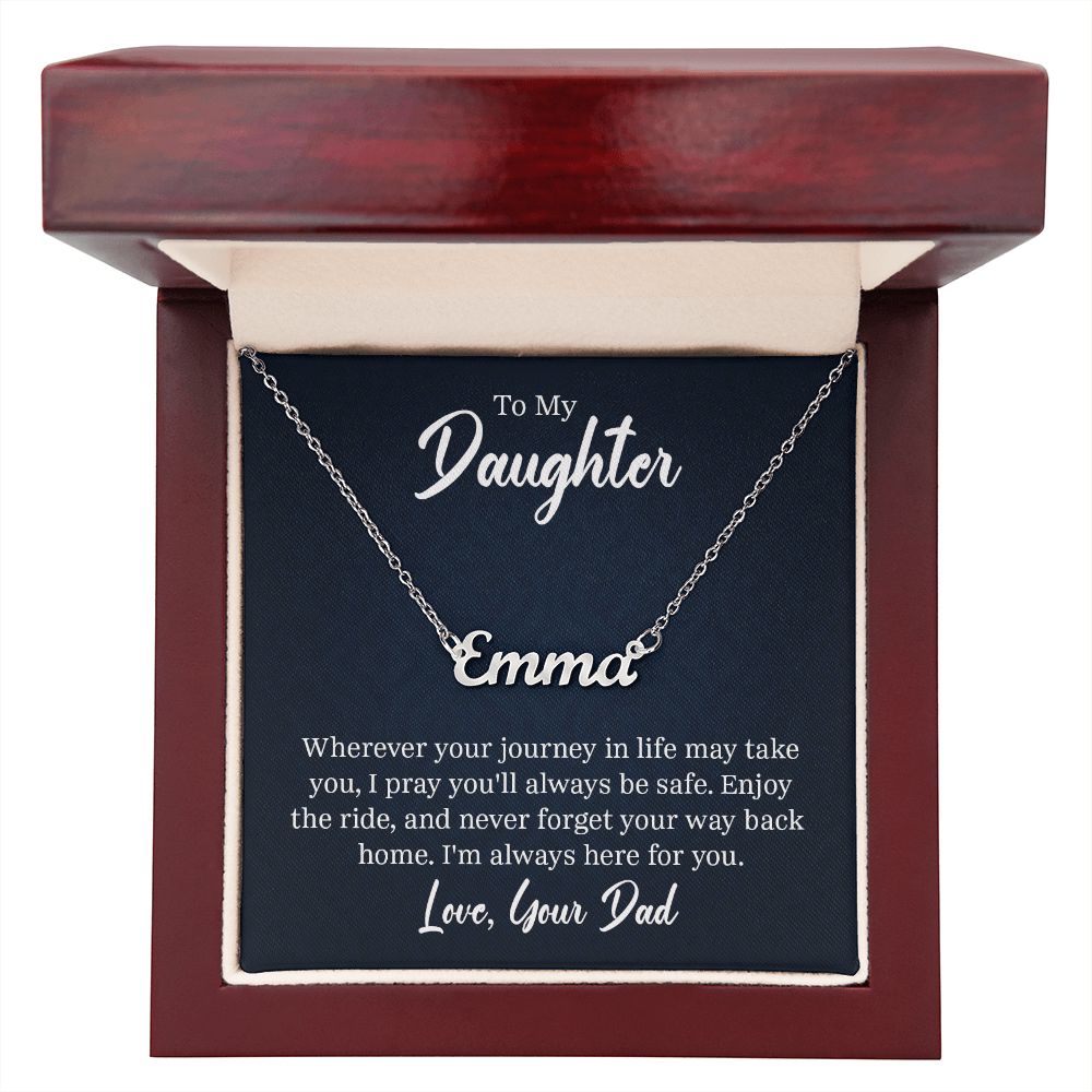 Name Necklace - To My Daughter