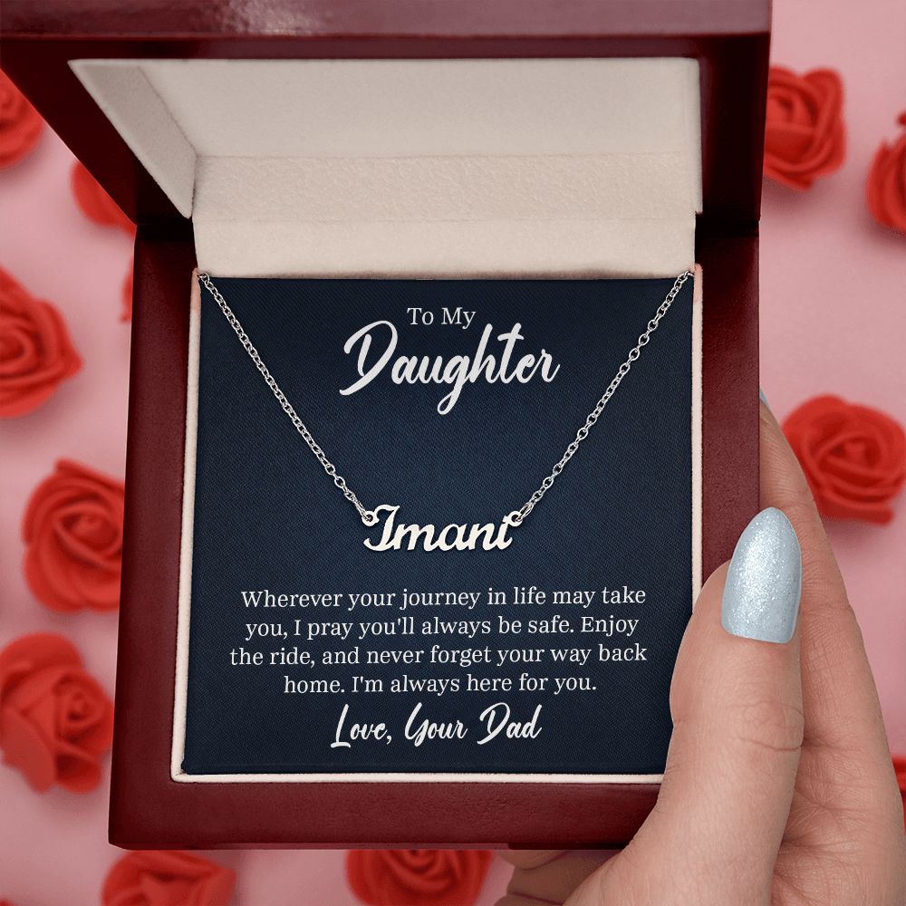 Name Necklace - To My Daughter