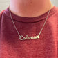 Testing custom name necklace NO MC