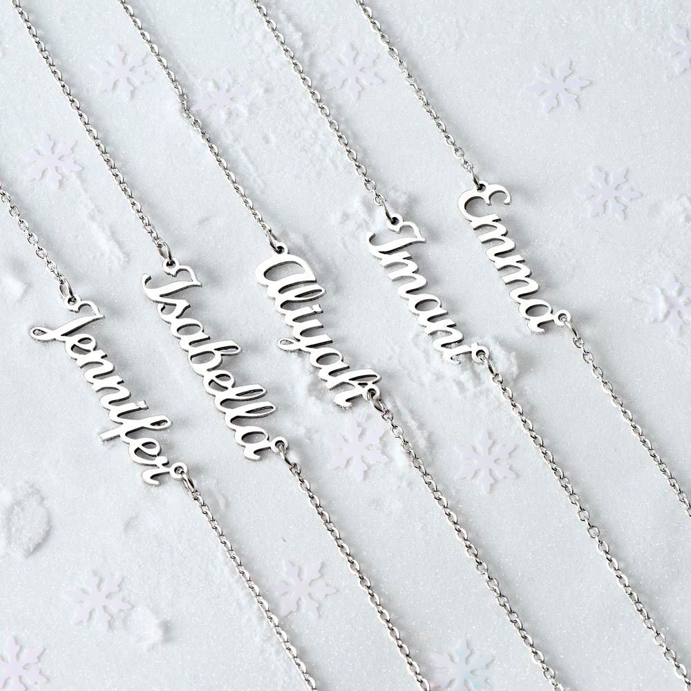 Testing Gold Name Necklace (no MC)