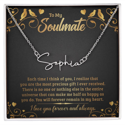 Final Test Signature Name Necklace