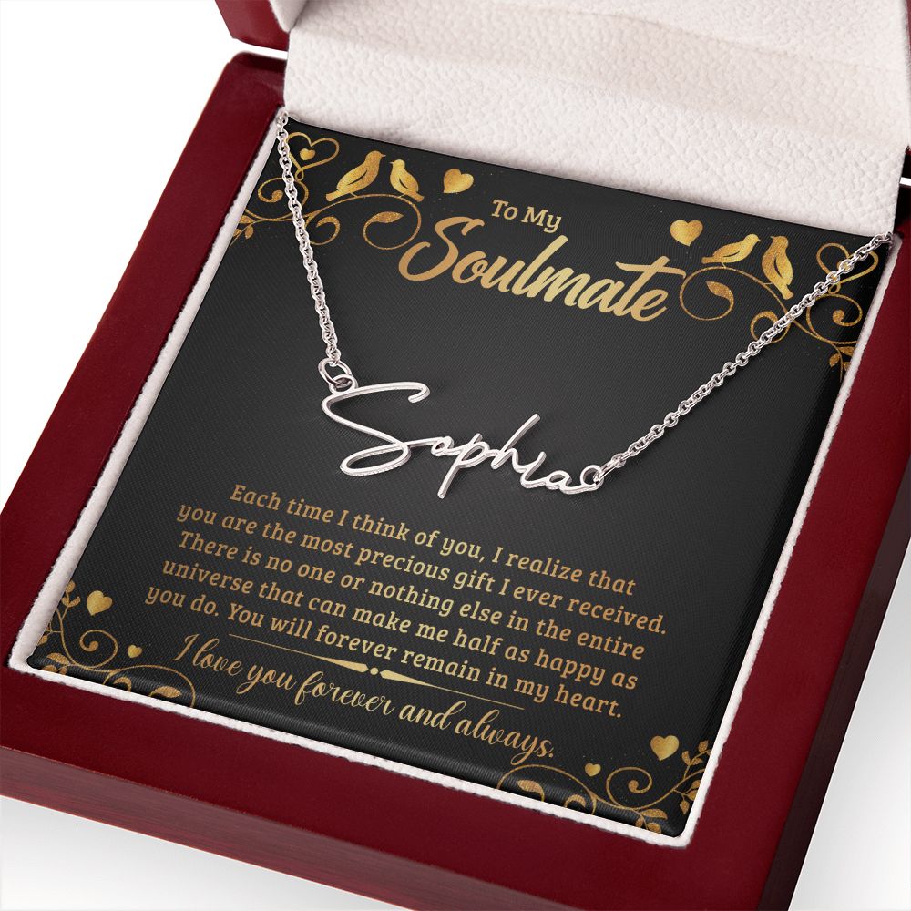 Final Test Signature Name Necklace