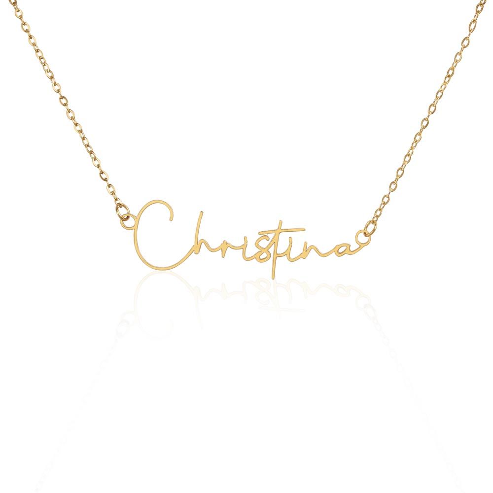 Testing Signature Name Necklace (NO MC) 2.22.23