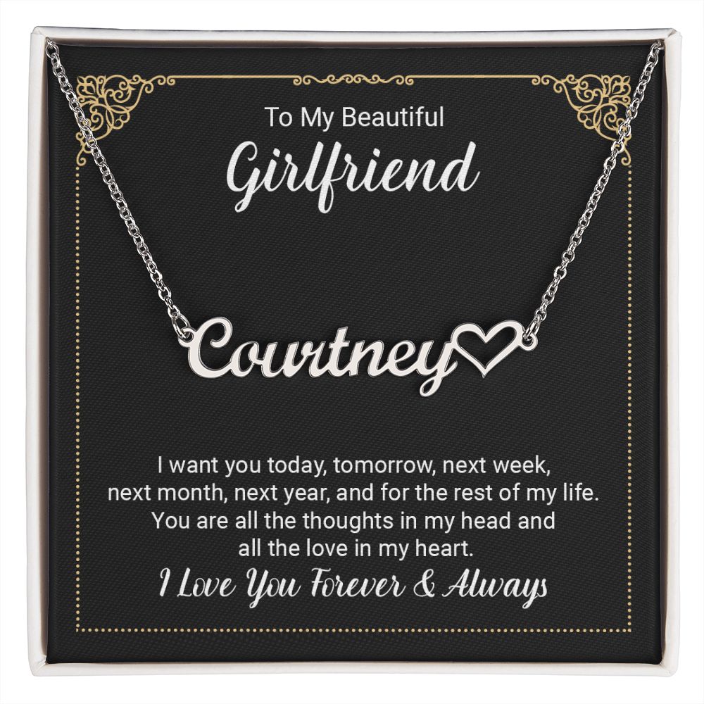 Testing Heart Name Necklace 3.28