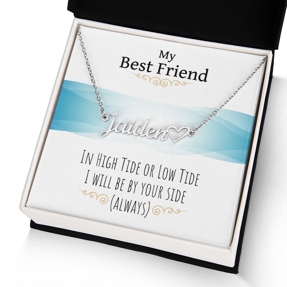 Testing Heart Name Necklace