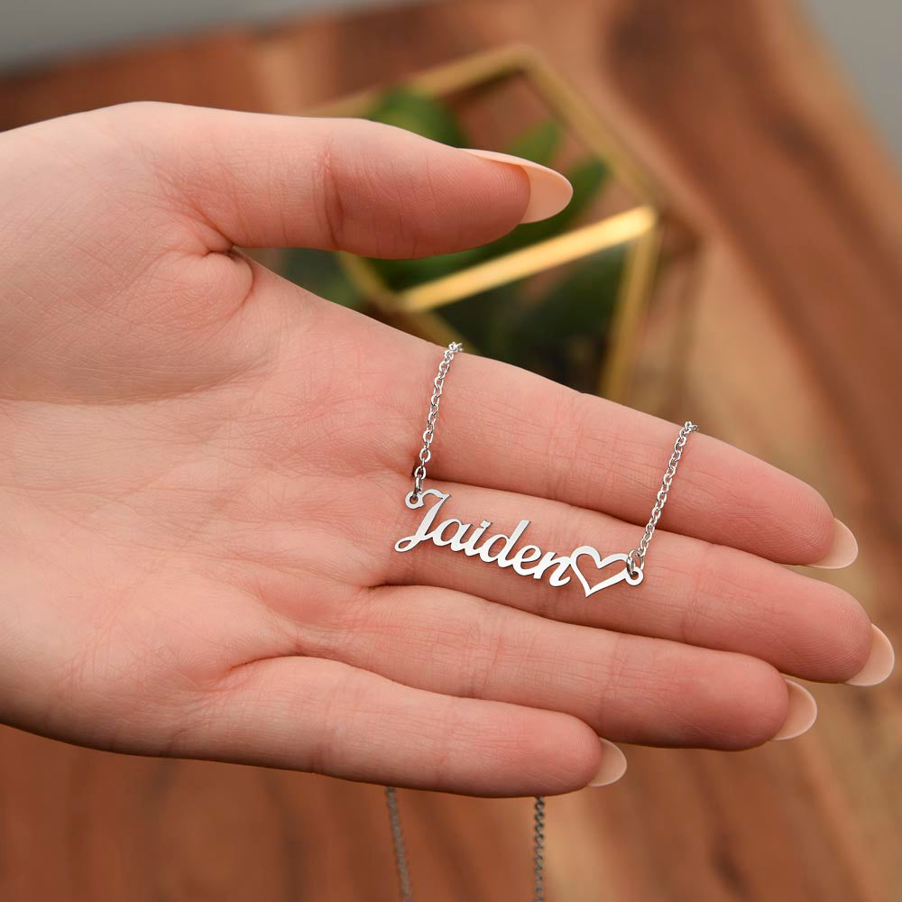 Testing Heart Name Necklace 3.28