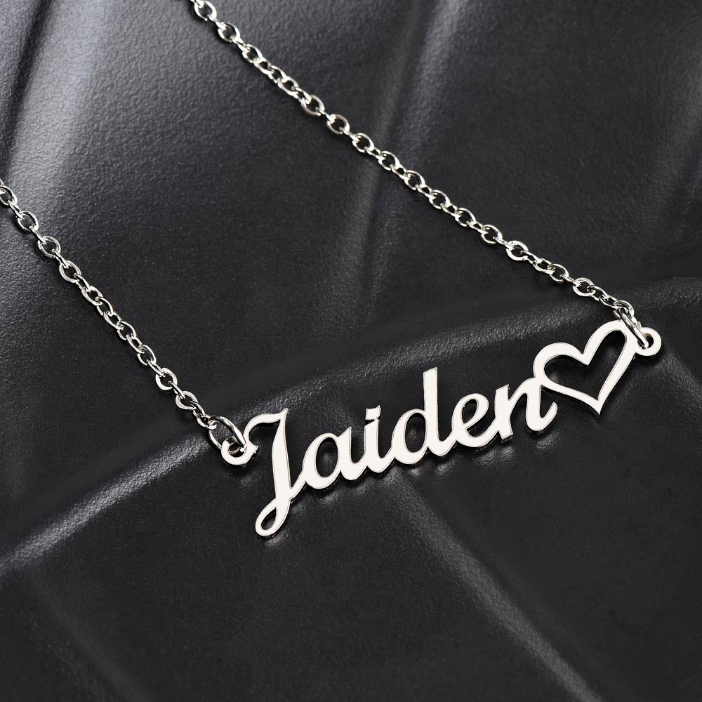 Testing Heart Name Necklace 3.28