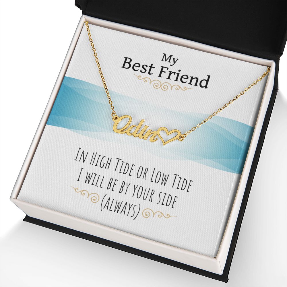 Testing Heart Name Necklace