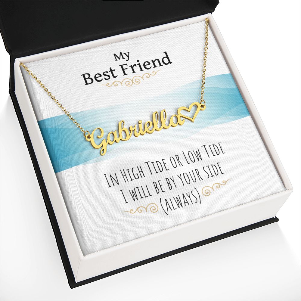 Testing Heart Name Necklace