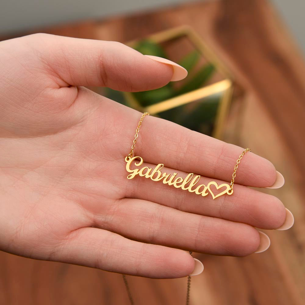 Testing Heart Name Necklace 3.28