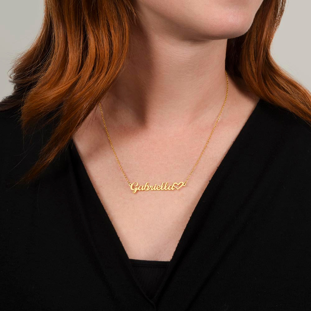 Testing Heart Name Necklace 3.28