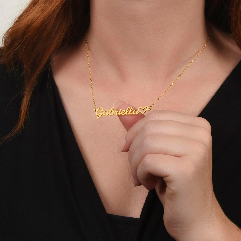 Testing Heart Name Necklace 3.28