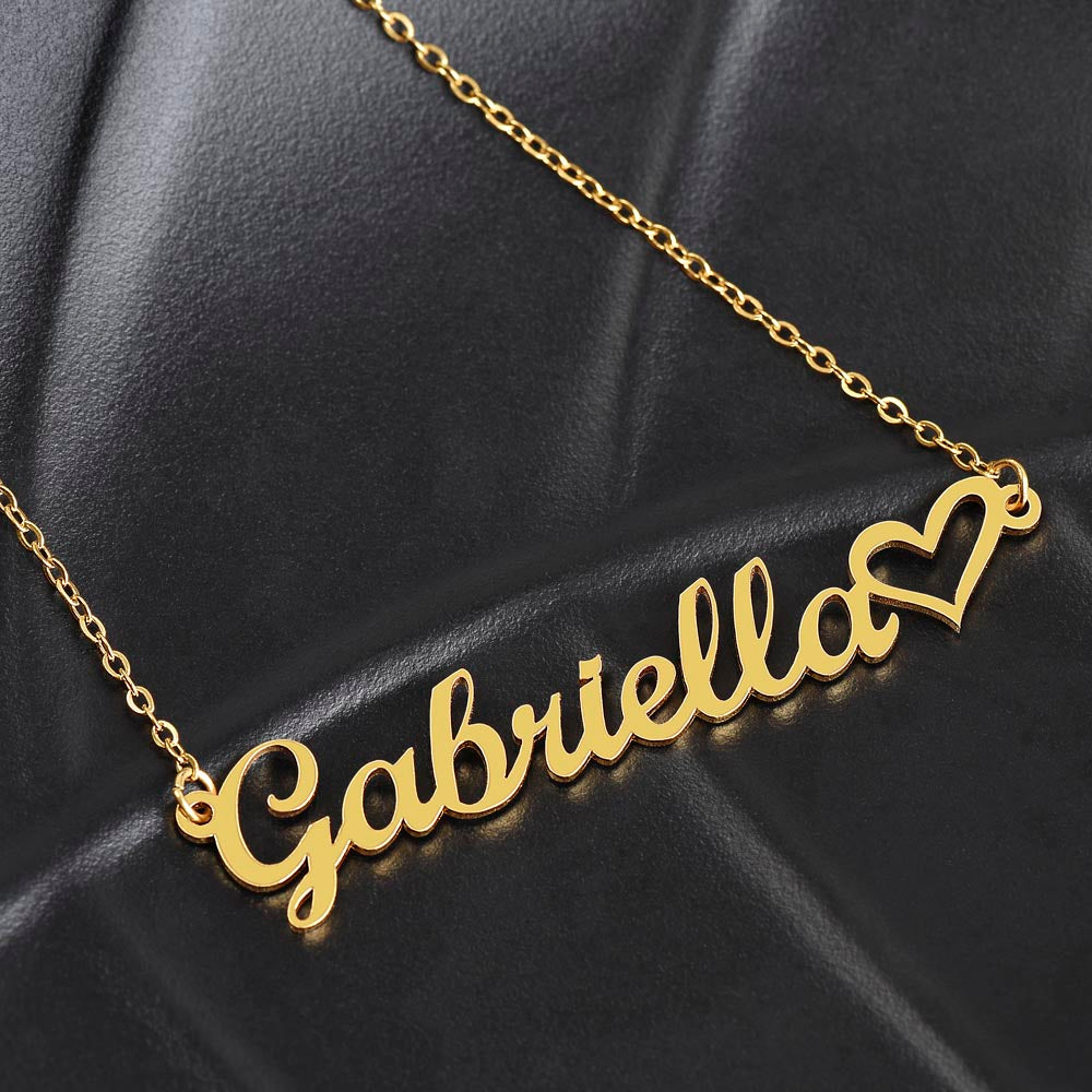 Testing Heart Name Necklace 3.28