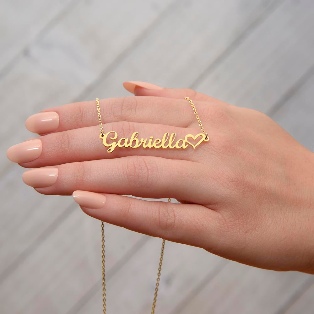 Testing Heart Name Necklace 3.28