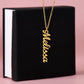 Testing Vertical Name Necklace (NO MC)