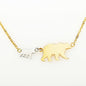 Gold+Steel Mama Bear Necklace Test