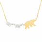 Gold+Steel Mama Bear Necklace Test