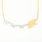 Gold+Steel Mama Bear Necklace Test