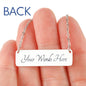 You Are My Sunshine Horizontal Bar Necklace