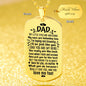 Testing Engraved Dog Tag - Dad My little eyes are watching