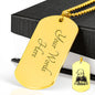 Testing Engraved Dog Tag - Joe Robert
