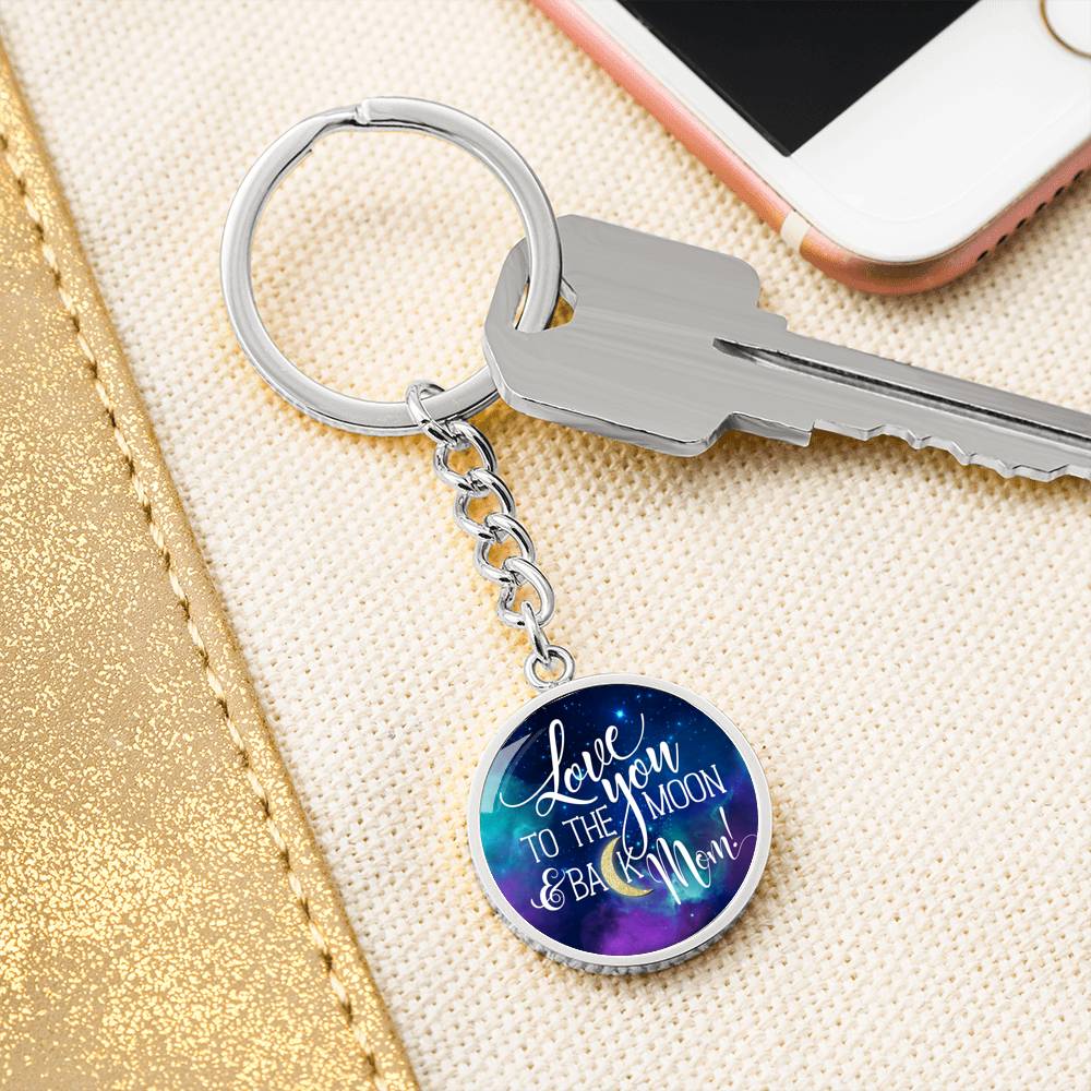 Graphic Circle Keychain Test 11.10