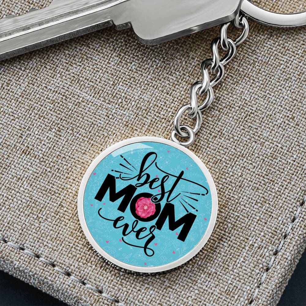 testing graphic circle keychain