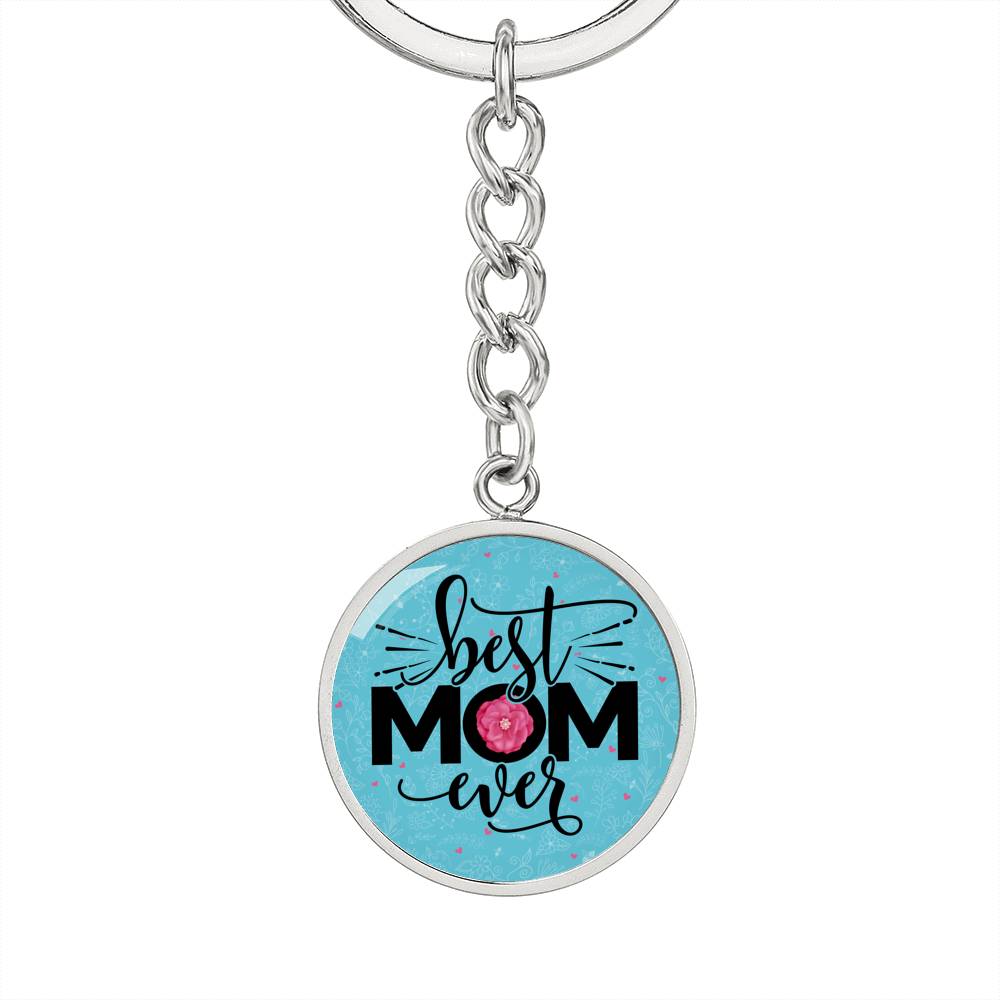 testing graphic circle keychain