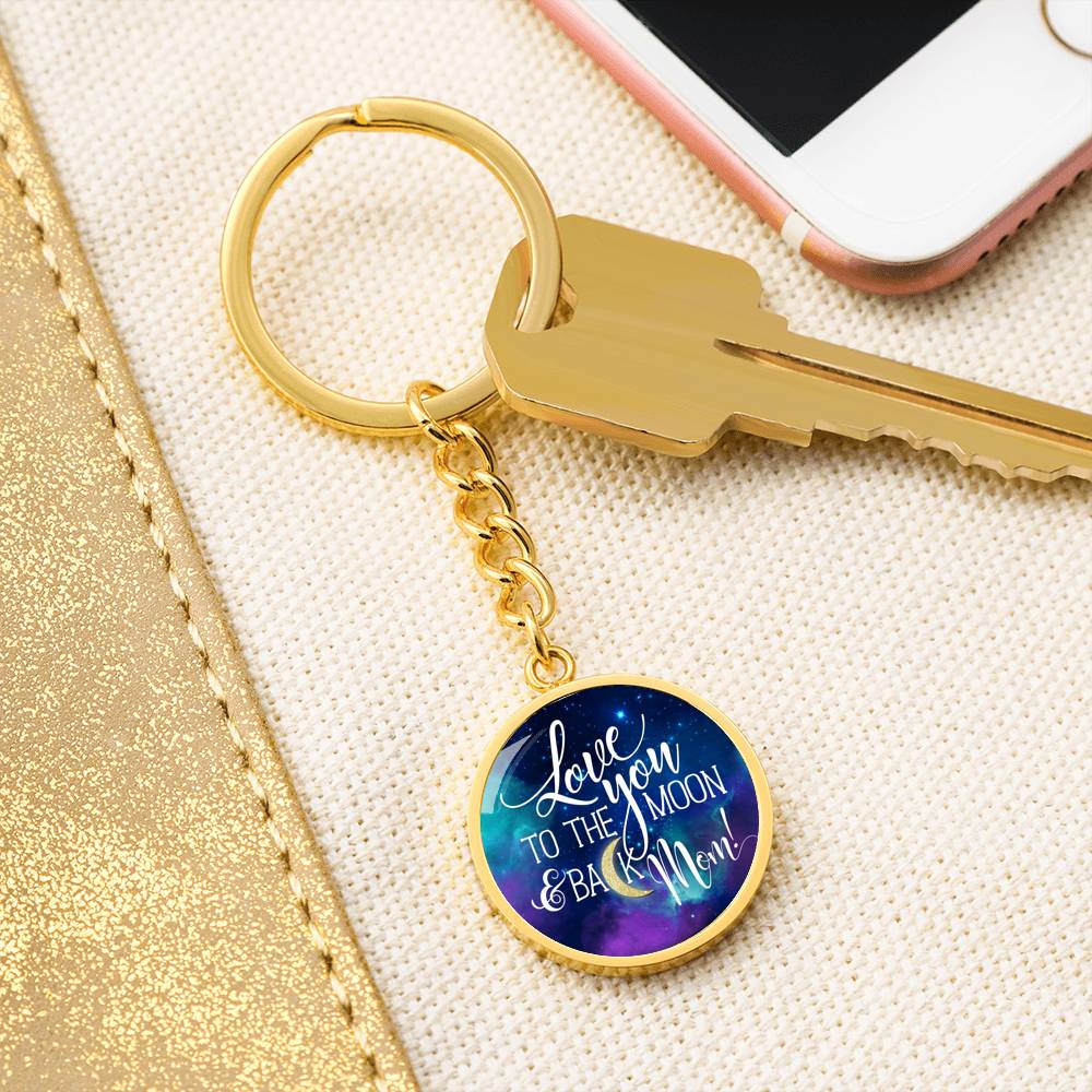 Graphic Circle Keychain Test 11.10