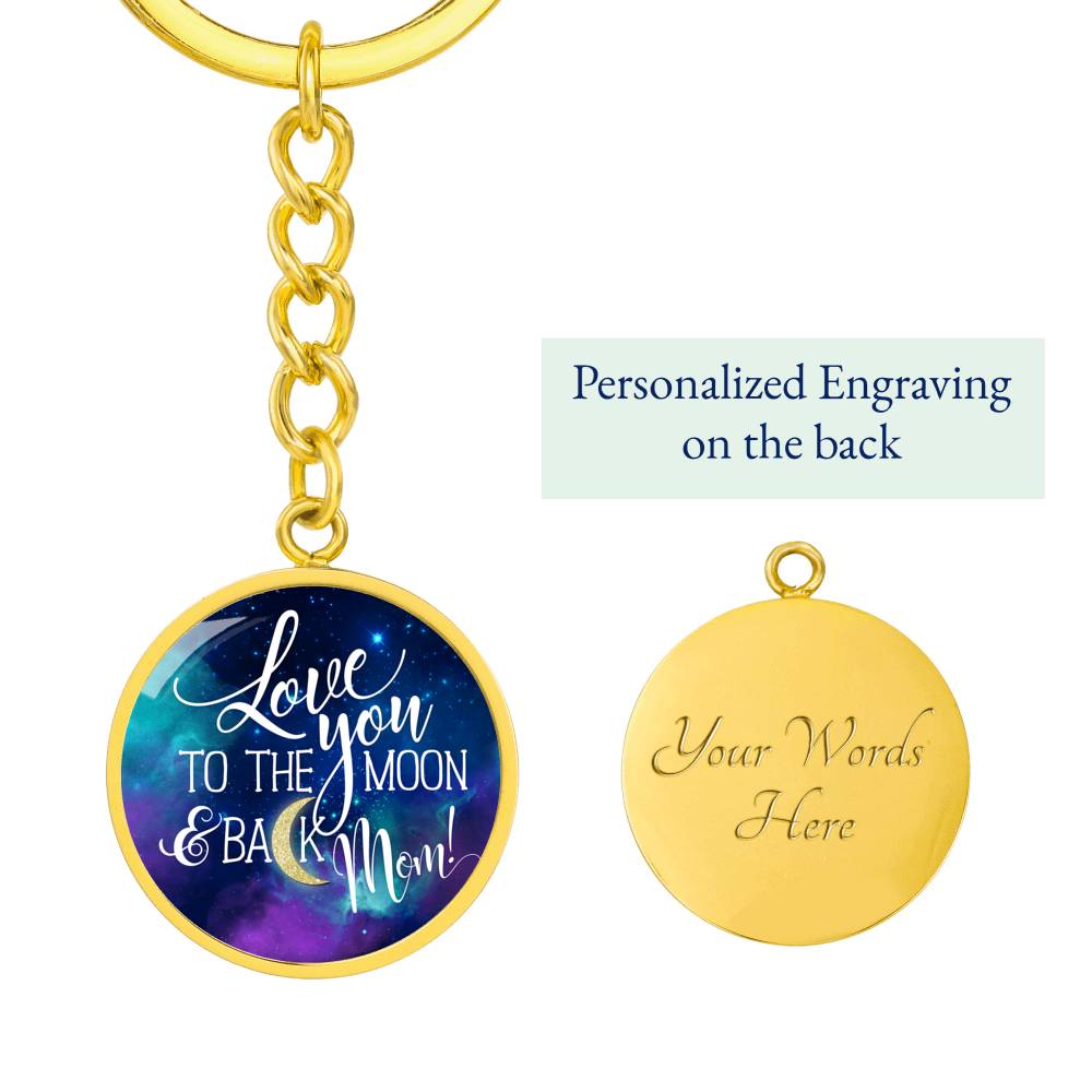 Graphic Circle Keychain Test 11.10